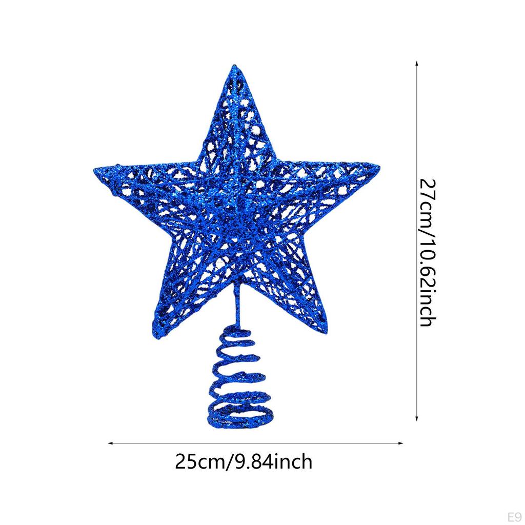Christmas Tree Ornaments Xmas Home Decor Creative Treetop Glitter for Year Party Supply