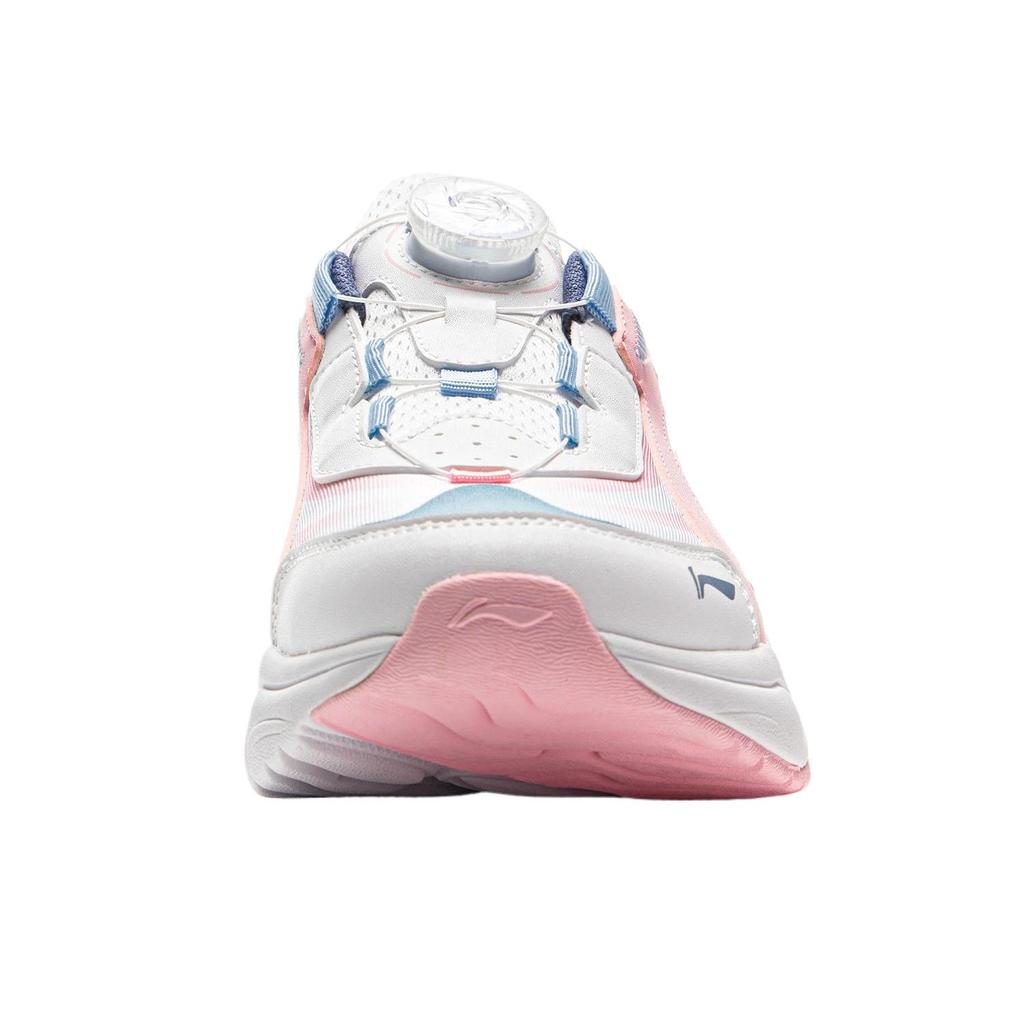 Li Ning Kids Sports Lifestyle Aurora Ground Grip Cushioning Non-Slip Wear-Resistant Low-Top Casual Shoes Kids casual shoes Pink White Blue YKCV202-2