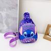 Disney Children's Bags Children's Outdoor Crossbody Bag Cartoon Kindergarten Cute Chest Bag Stitch Coin Accessory Bag