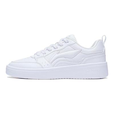 Li Ning Sycee Slip Resistant Cushioning Abrasion Resistant Height Increasing Low Top Skateboard Shoes Women's AGCT340-5