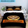 Jager-meister Spirit Drink Printed 3PCS Bedding Set, Includes A Duvet Cover and Two Pillowcases for Bedroom, Suitable for All Seasons Fan Gifts