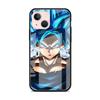 Funda de cristal templado para iPhone 14, 13, Pro, 11, 12, 7, 8 Plus, SE 2022, XR, X, XS Max, 6, 6S, Anime-Dragon-Ball
