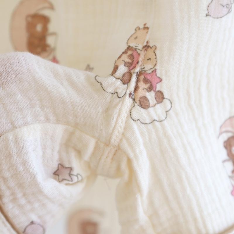 Neuer Damen Frühling Sommer Pyjama Set 100% Baumwolle Kurzarm+Shorts+Lange Hose Dreiteilig Dünn Süße Heimtextilien