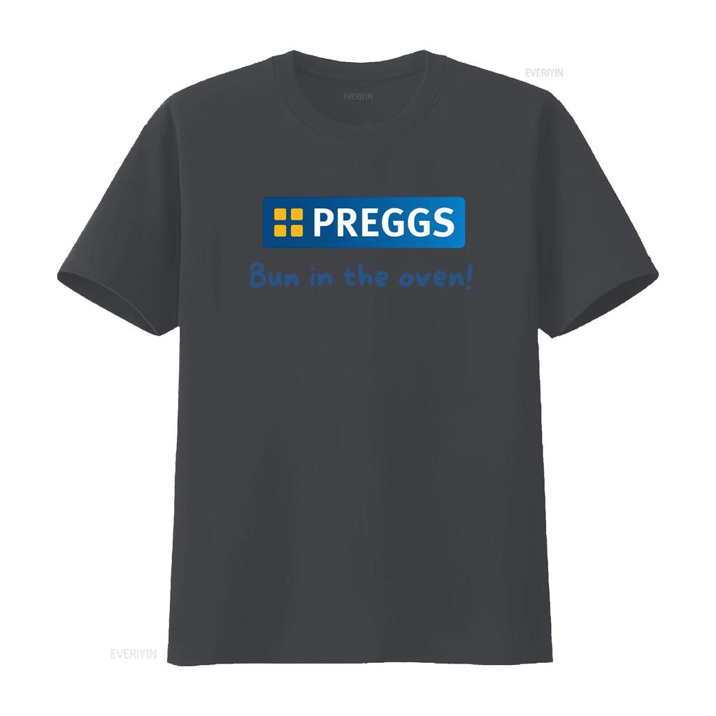 Preggs Funny Novelty Pregnancy Maternity Baby Shower T Shirt Top For Ladies Vintage Graphic Breathable Slightly Homme