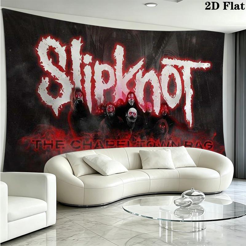 Slipknot Wall Tapestry Aesthetic Wall Hanging Printed Fabric Blanket Decorative Tapestries for Bedroom Living Room Home Decor