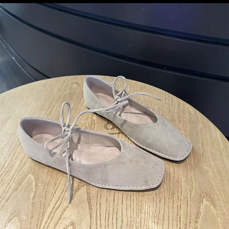 

Bailamos Women Flats French Gentle Shoes Round Toe Bow Shallow Mouth Ballet Shoes Slip On Mary Jane sandals Comfortable Soft Loa 36