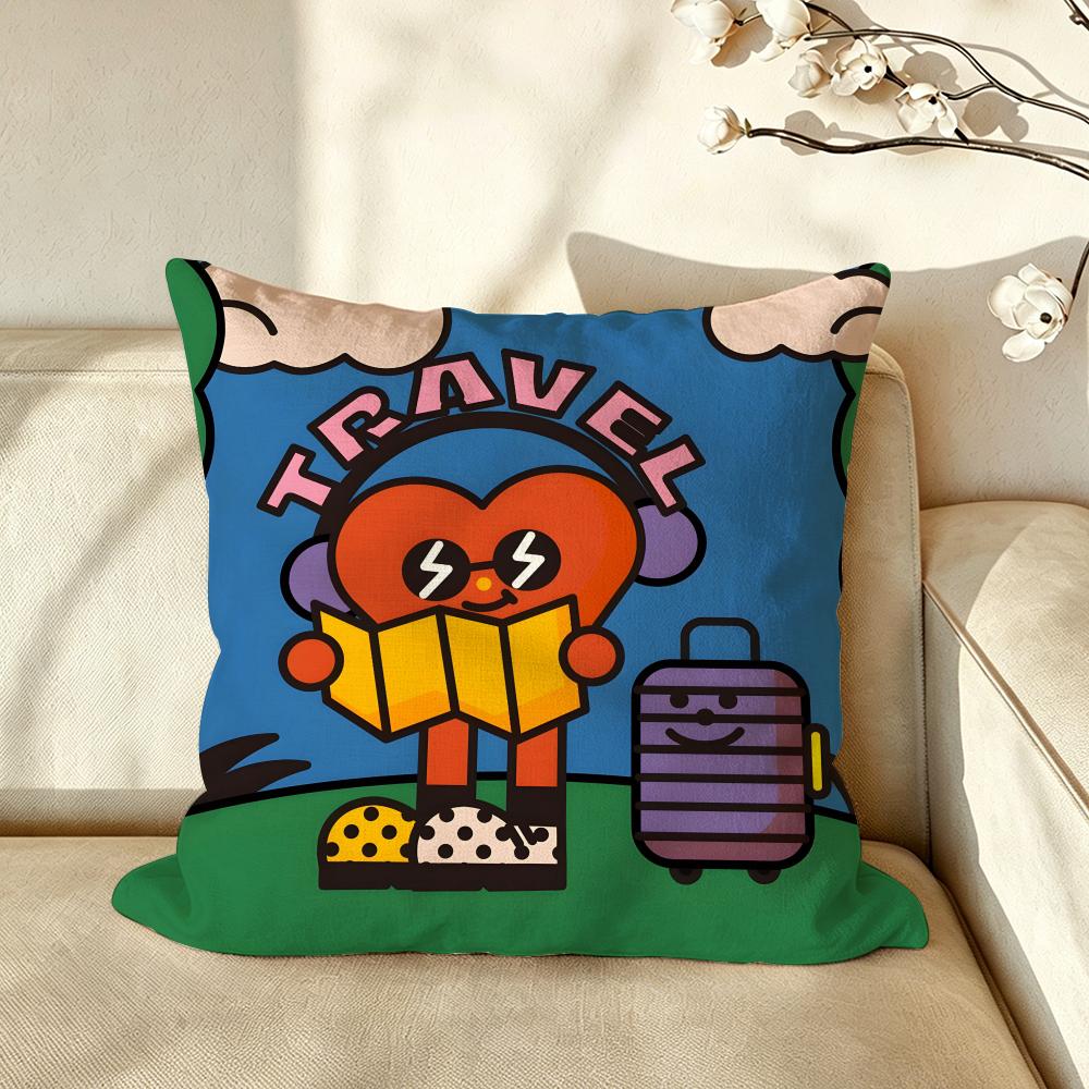 Art BBALI MMENG Cushion Cover Pillow Case Antidustmite Pillowcase Silky Short Plush Sofa Cushion Cover hot