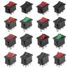 10 PCS KCD1 3Pin Boat Car Rocker Switch 10A 125V AC Red Yellow Green Button for Power - On In Boat and Car Electrical Systems Pushbutton Switches 3