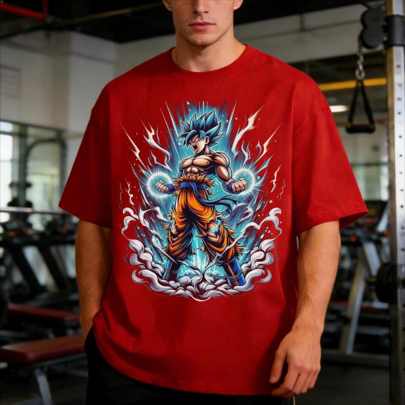 2026 Summer Hot Sale Dragon Ball Super Goku Super Saiyan Blue Family Matching TShirt Anime Gym Workout Tee for Men Women Kids