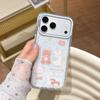 Cute Bear Cartoon Phone Case IPhone 15 Pro Max 16 17 - IMD Back Cover Shockproof Scratch Resistant