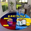 Messi Round Area Rug,Carpet Rug for Living Room Bedroom Sofa Playroom Decor,Non-slip Floor Mat