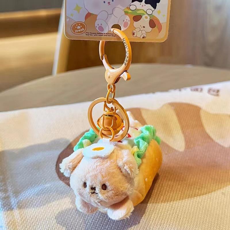 

Подвеска в виде плюшевой собаки на молнии, мини-портативный плюшевый щенок, брелок для ключей, мультяшное животное, кошелек для монет, плюшевая собака, сумка для наушников