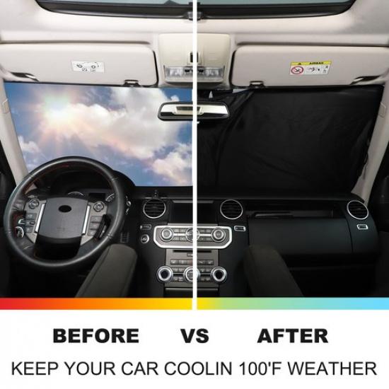 Car Sun Shade Windshield Window Cover For LR Discovery 3 LR3 LR4 L319 2004-2013