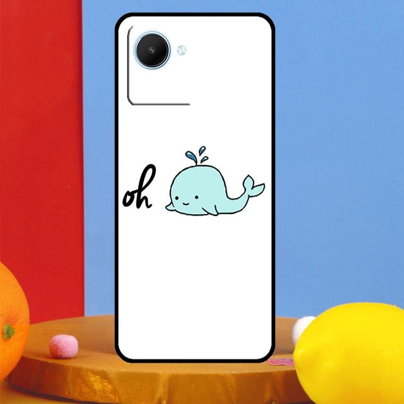 Cartoon Whale For Realme 15 Pro 13 12 11 10 14 Pro Plus C65 C67 C63 C61 C55 C51 C53 C35 C75 GT6 GT7 Case