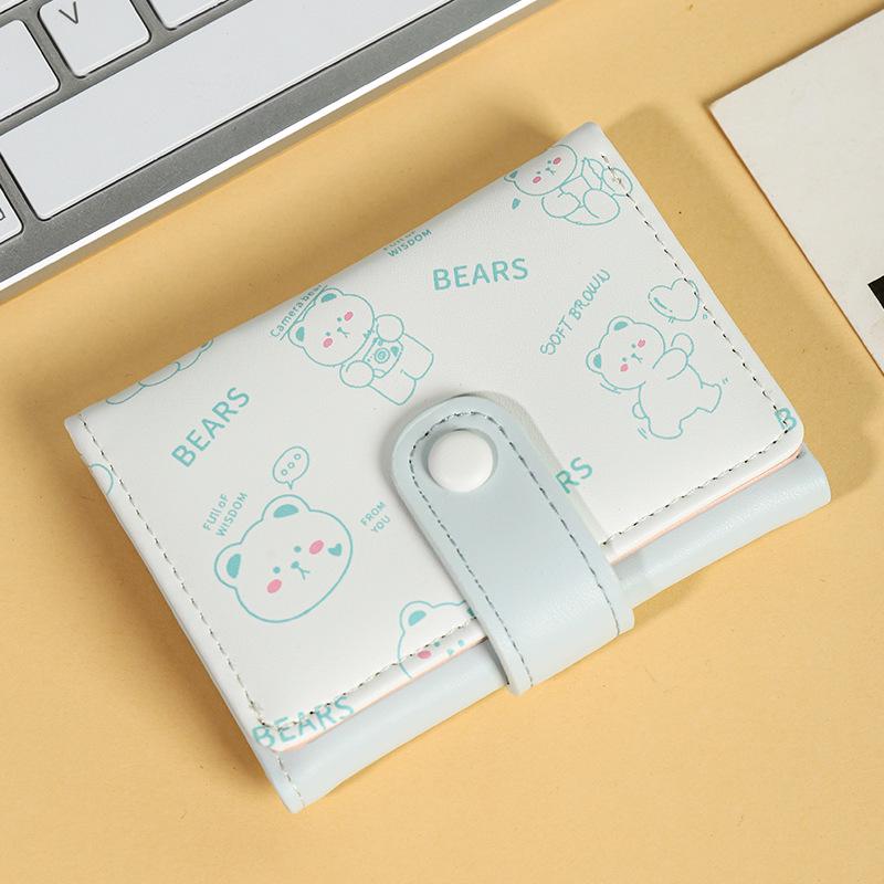 2024 Women's Cartoon-Inspired Short Wallet: Cute and Creative Korean Style Coin Purse