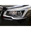 Chrome Eyebrow Head Front Light Cover Trim for - Subaru Forester ABS