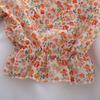 Women's Puff Sleeve Chiffon Shirt Off Shoulder Square Neck T-Shirt Slim Fit Women's Floral Top  Womens Blouses