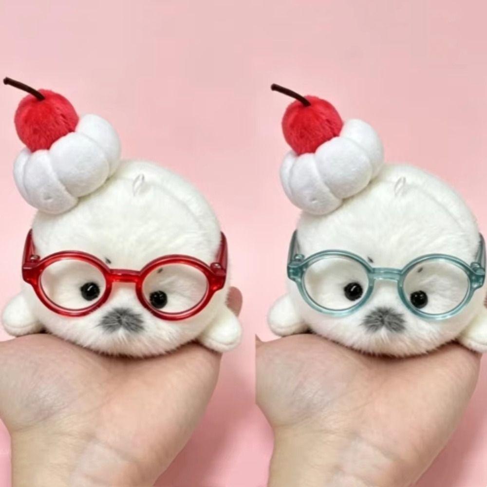 Ocean Animal Seal Stuffed Doll Palm Sized Seal Keychain Cartoon Seal Plush Toy  Backpack