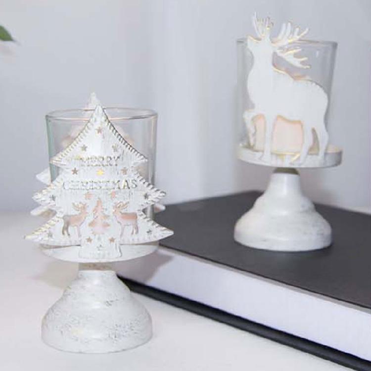 Metal Candlestick Creative Pattern Classical Candle Holder for Christmas Home Decoration Candle Stick Rustproof