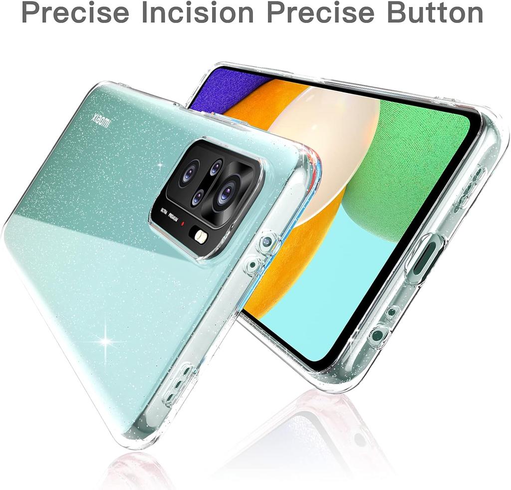 Silikonhülle Glitter für Xiaomi Redmi Note 10 2x Glas