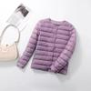 Lightweight Down Jacket for Women, Short Round Neck, Warm Inner Lining, Slim Fit, Thin Inner Layer, Oversized Jacket, Trendy