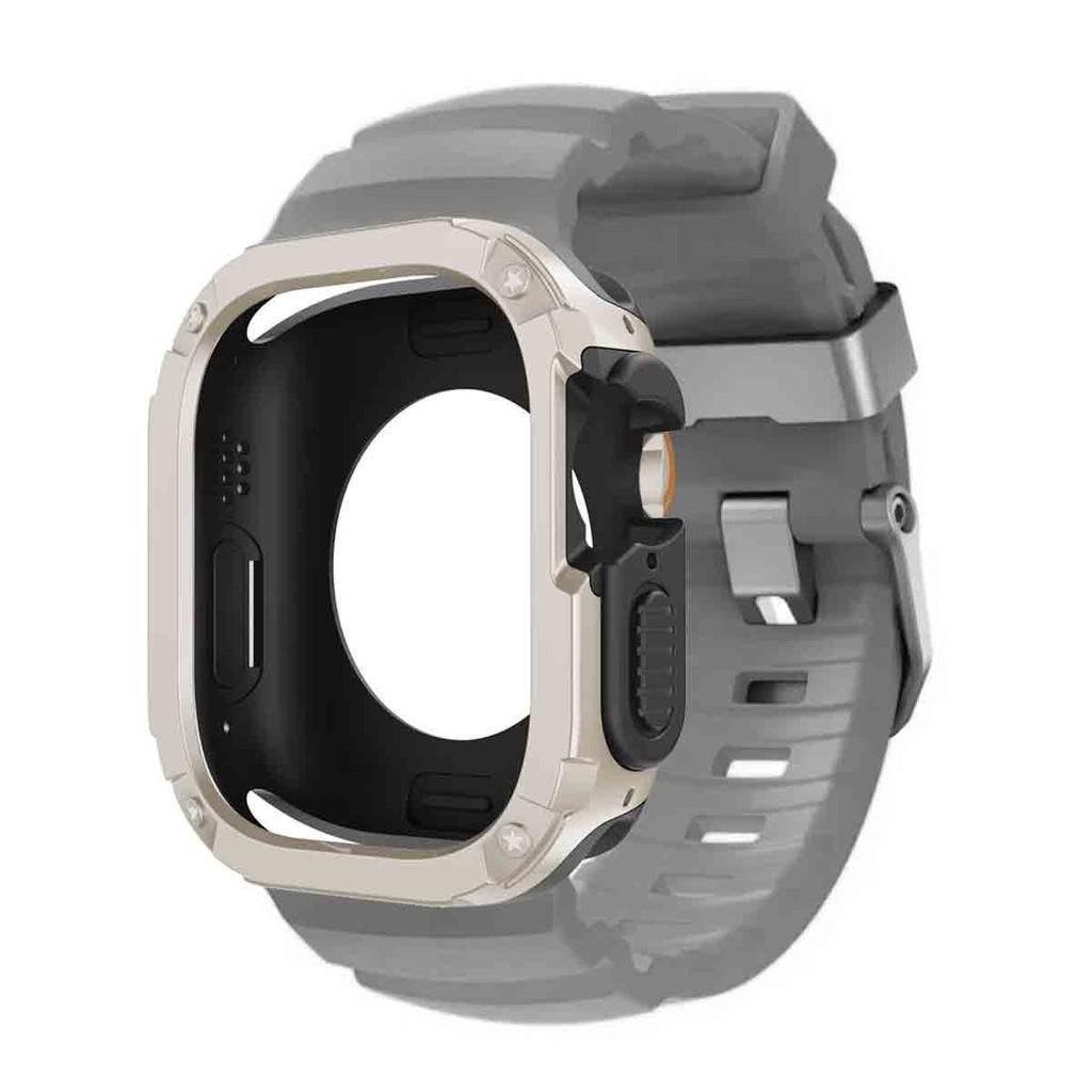 Silicone Strap+TPU PC Case For Apple Watch Ultra 3 2 1 49mm for iWatch Series 11 10 46mm band for Iwatch 9 8 7 6 5 4 45mm 44mm