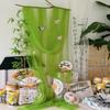 Avocado Green Gauze Fabric for Kindergarten Decor & Soft Wedding Dresses