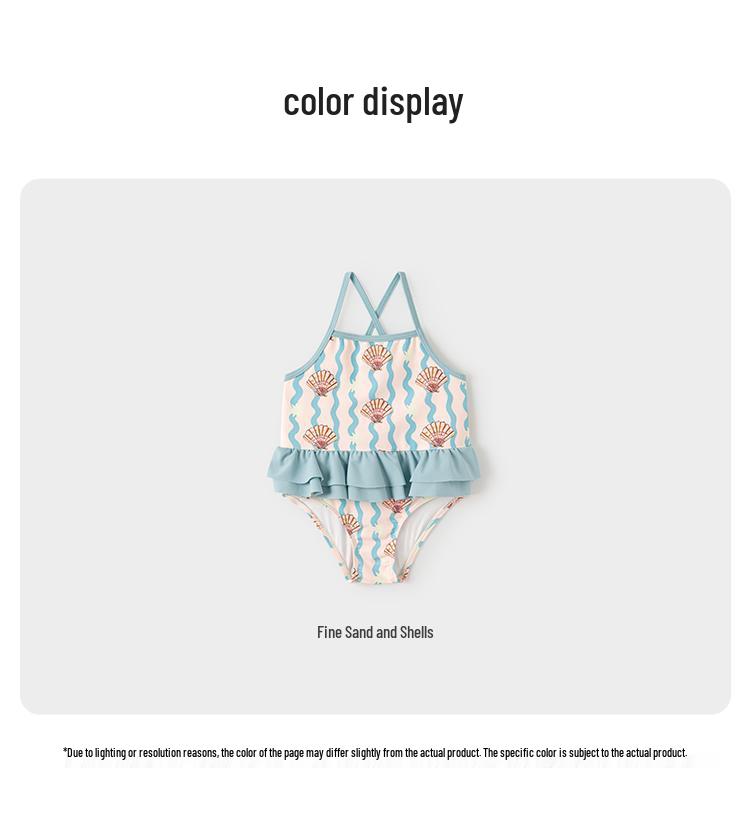 Girls' High-End One-Piece Swimsuit - Summer Beach Wear for Kids