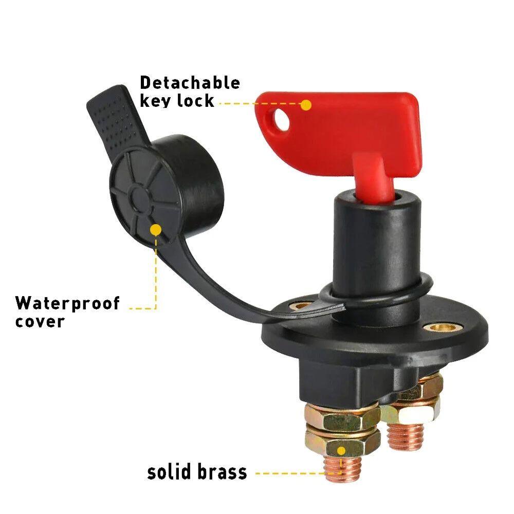 Quick Cut-off Battery Disconnect Switch Car Battery Terminal Link Switch  Truck Boat Marine ATV
