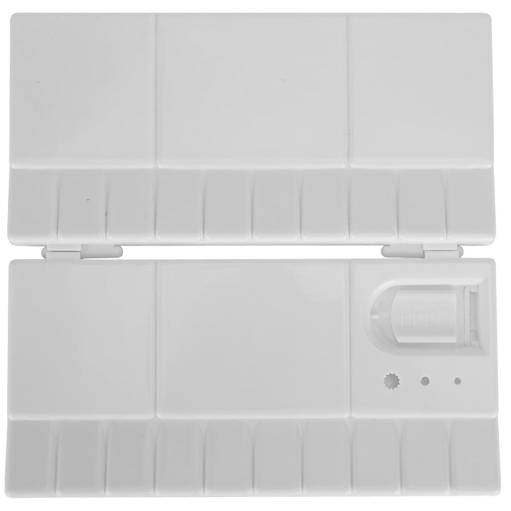Paint Box Rectangular Porous Foldable Pigment Separation Case Painting Container Supplies