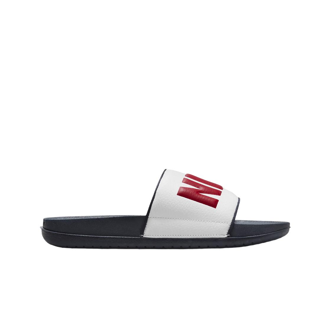 

Мужские кроссовки Nike Offcourt Slide White Obsidian Gym Red BQ4639-104