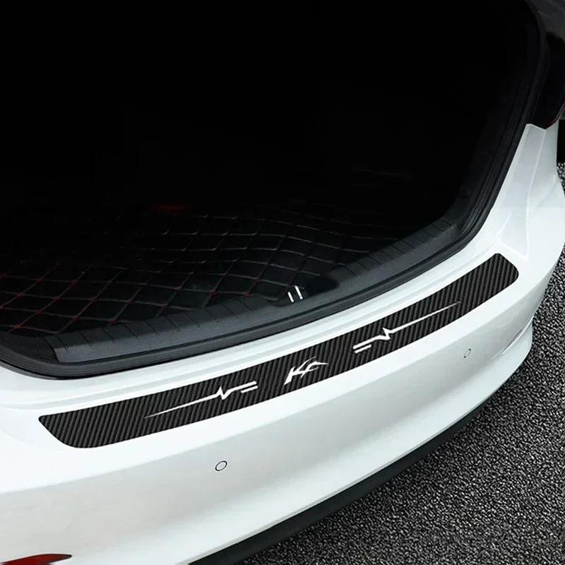 LKLB2 Car Door Sill Protector Stickers For Ford KA Logo Badge Waterproof Decals Guard Plate Bumper Anti-Scratch Auto Accessories