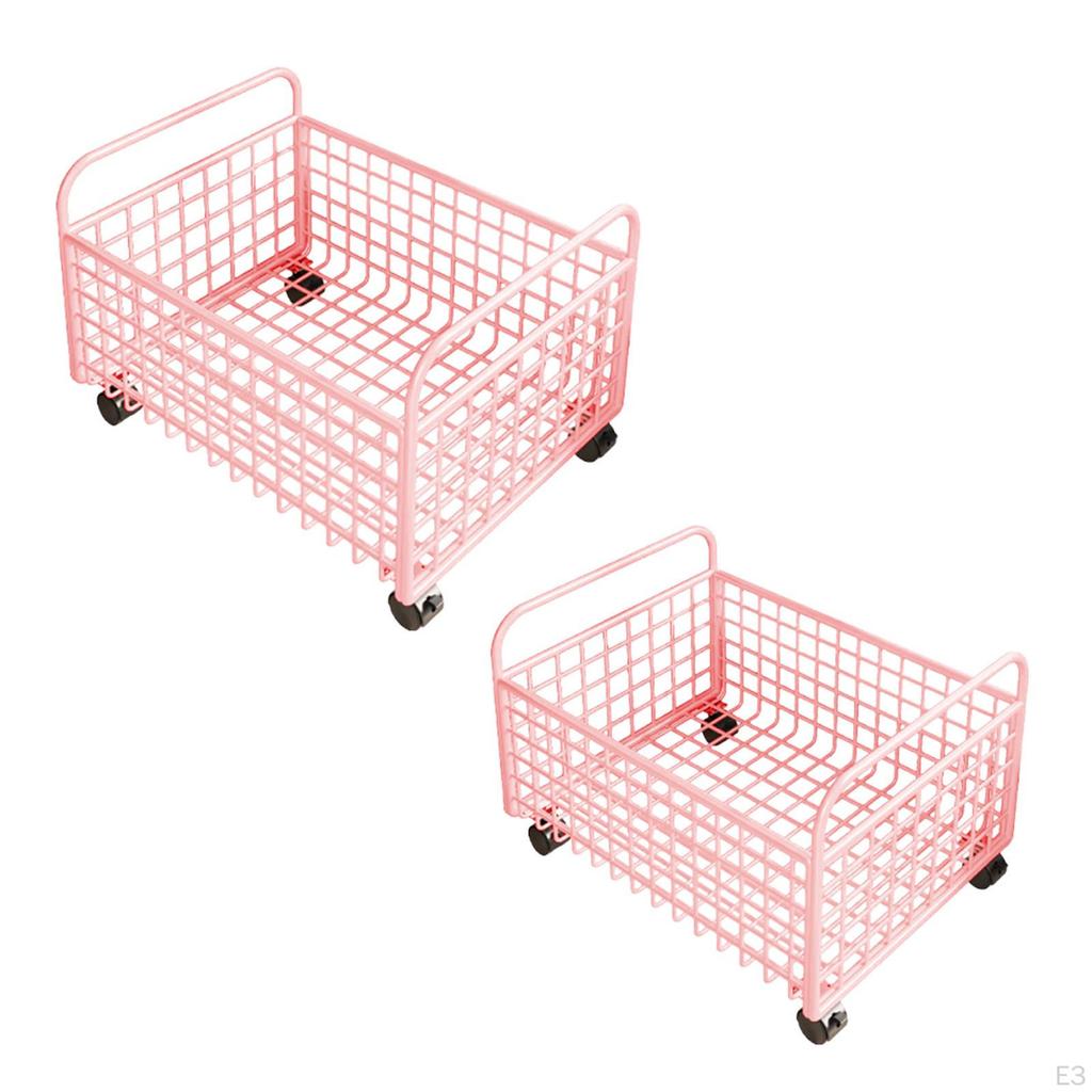 Rollender Mehrzweck-Aufbewahrungskorb unter dem Schreibtisch Bücherablage Aktenorganizer mit Rädern für Bücherregal Zeitschrift