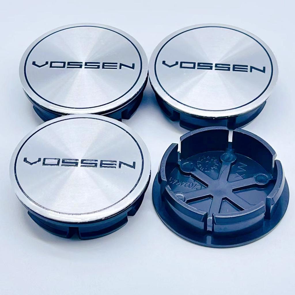 4 Stück/Los 50MM VOSSEN Auto Radnabenkappen Radnabenabdeckung Dekoration Auto Styling Felgennabenkappe