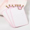 100Pcs Cute Crown Bow Price Tags DIY Hair Accessories Holder  Hair Clip Jewelry Display Tags
