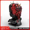592Pcs Moc Star Battle A Great Looking Darth Maul Head Helmets Model Building Blocks Stacking Bricks Creative Kid Toy Gifts Diy