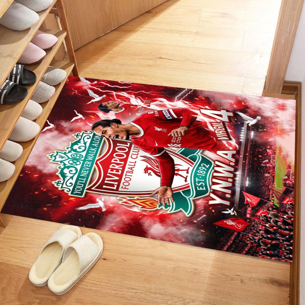 Liverpool Football Club Floor Rug Office Rug Suitable For Entryway Decorate Room Study Room Kitchen Antislip Carpet Office Home Decor