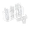 Acrylic Test Tube Vase Set With Stand, Showcases Multiple Bouquets Decoration Unique Present (8/12Pcs Tubes)
