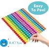 12456 PCS Funny Stickers, Mega Bundle Emotion Stickers in 14 Colors and 10 Designs Star with Stickers for Reward Behavior Chart (Each Measures