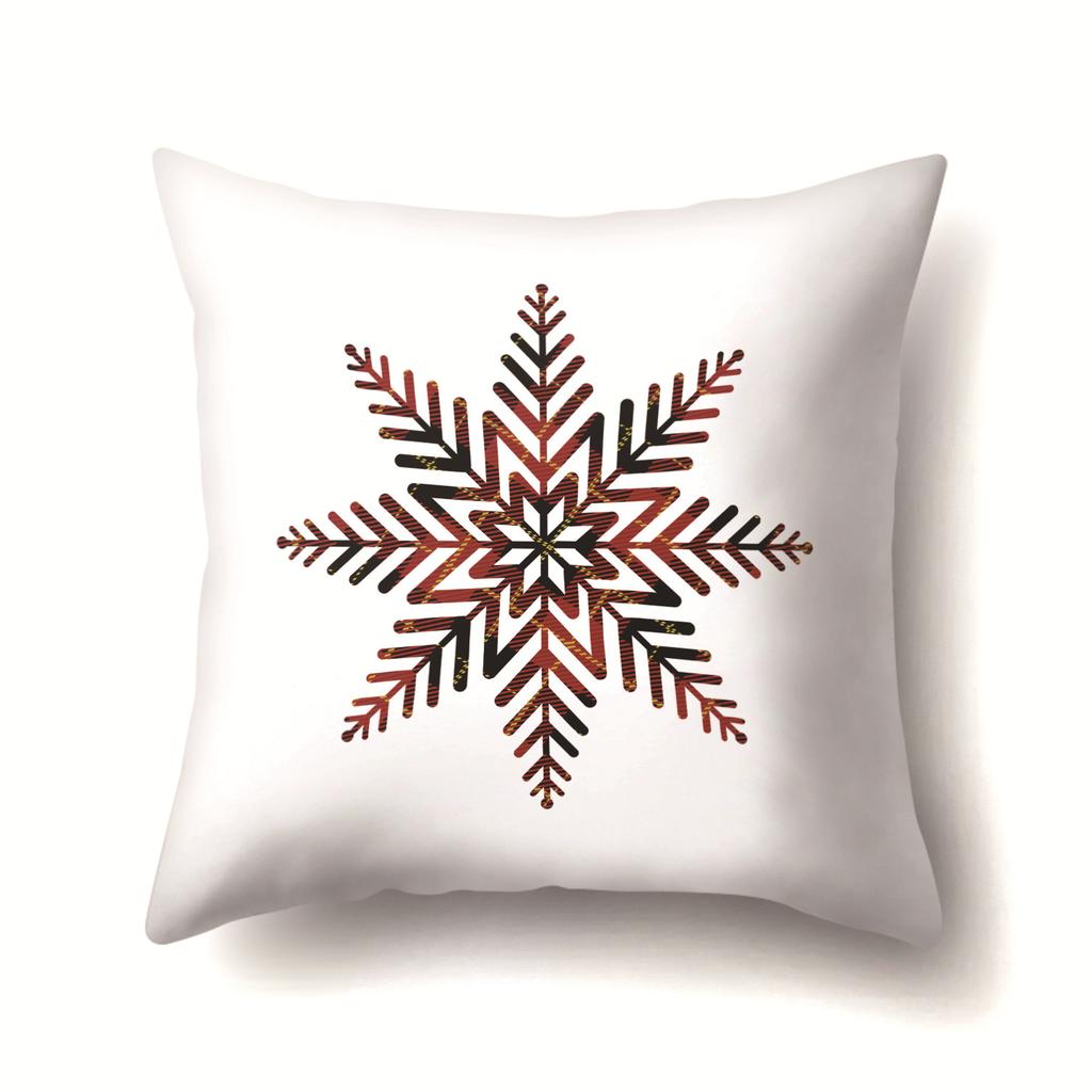 Background Plaid Christmas Polyester Pillowcase Office Pillowcase