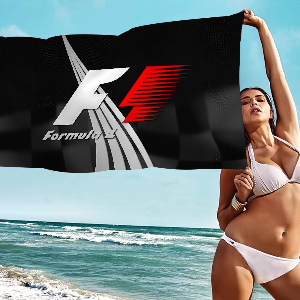 Racing Car F1 Microfiber Printed Beach Towel Mountain Climbing Yoga Beach Swimming Running Absorbent Soft Towel