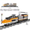 Technical City High-speed Rail Train with Tracks Building Block 78cm High-tech Vehicle Toy-RunIdeal for Boys Gift Happy Time