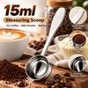 15ml Capacity Coffee Measuring Spoon Long Handle Coffee Brewing Spoon Loose Leaf Tea Scoop  Kitchen