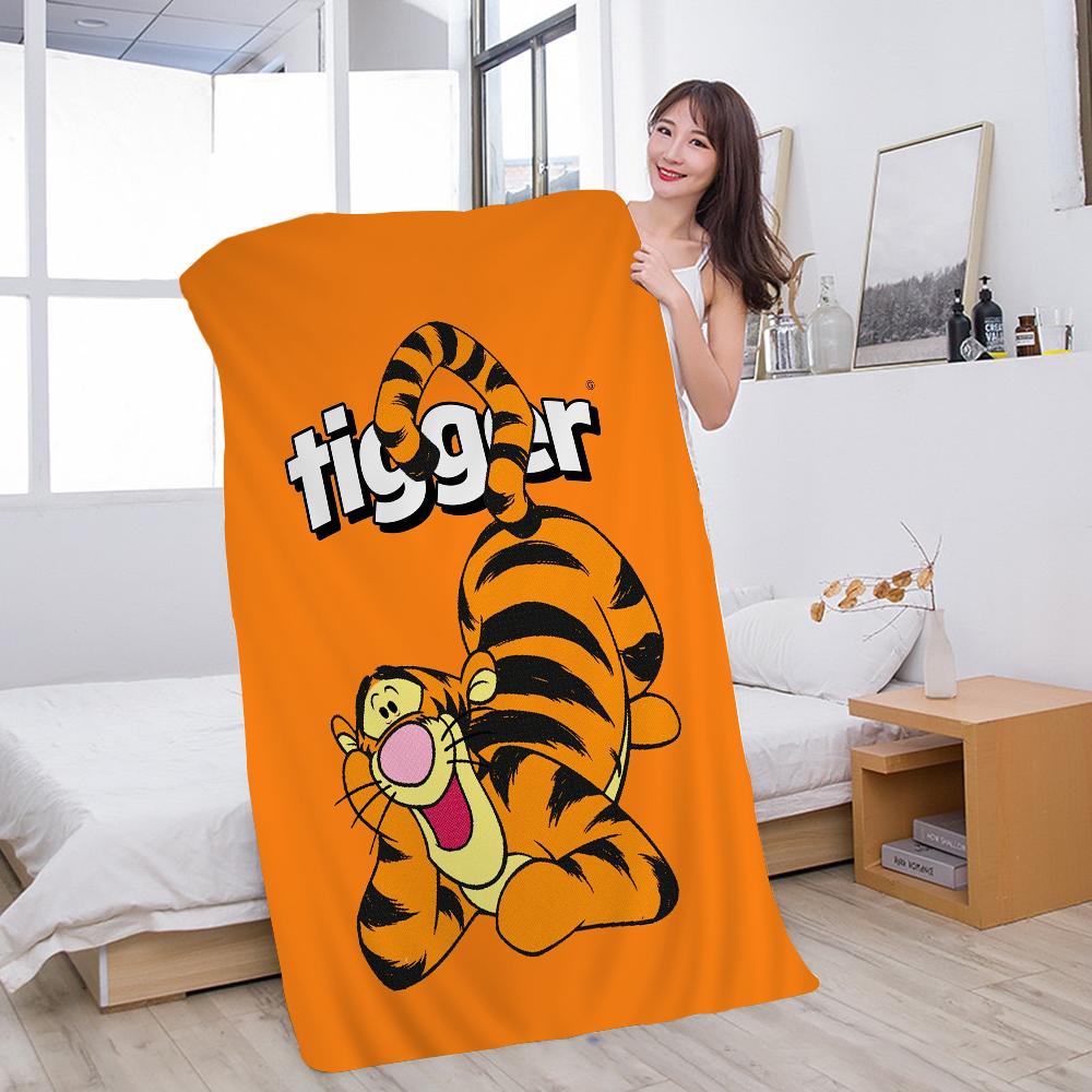 Tigger Anime Movie Beach Towels Shower Towel Sauna Travel Spa Microfiber Quick Dry Gym Accessories Cute Room Decor