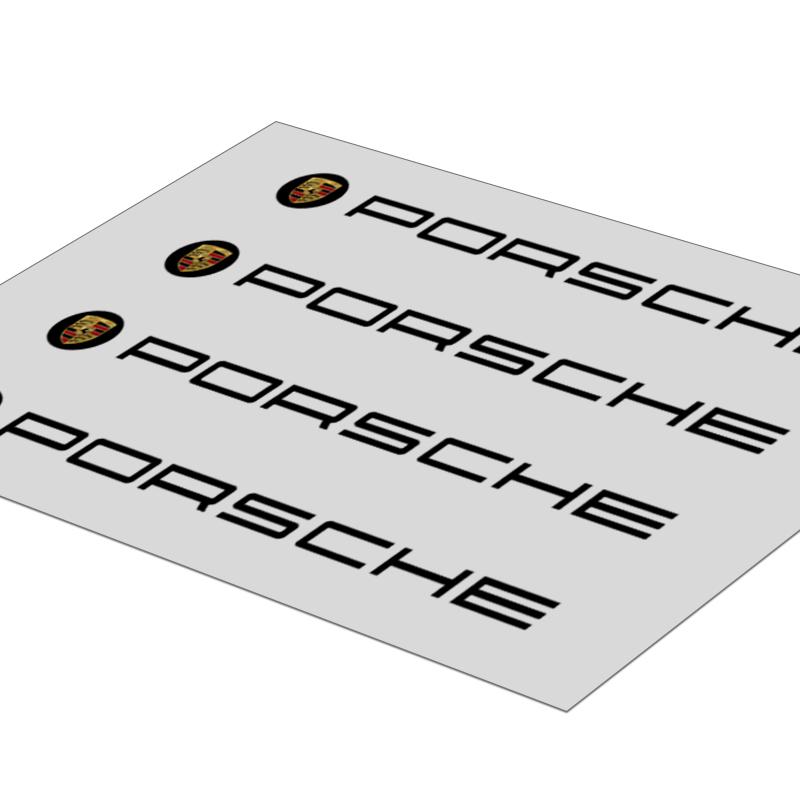 4Pcs Car Door Handle Stickers Tire Rear View Mirror Decals Auto Styling For Porsche 911 918 928 944 968 Boxster Cayenne Macan Panamera