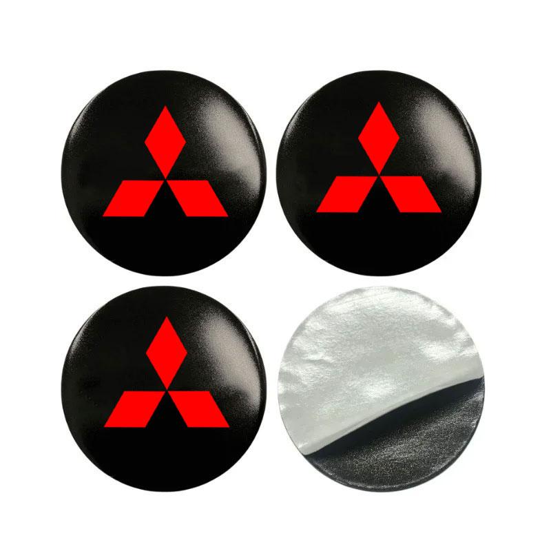 

4pcs Car 56mm Styling Wheel Center Cap Hub Covers Badge for Mitsubishi Lancer ASX Outlander Pajero Evolution Car Accessories