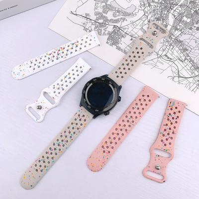 For Huawei Gt5 Watch Gt4 Breathable Silicone Sports Strap Watch4/3/2Pro Color Chip 20/22Mm