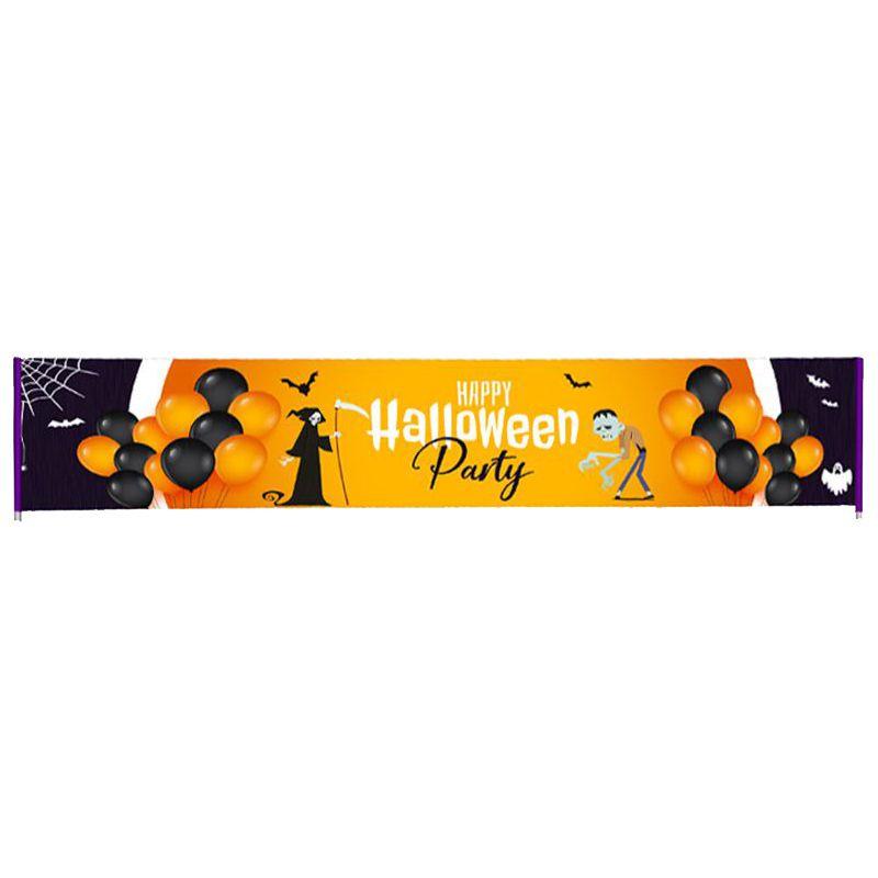 Extra Large Merry Christmas Banner Sign With Eye-catching Red Colors And Jolly Santa Imagery