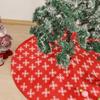 Christmas Tree Skirt Snowflack Pattern Soft for Indoor Festival