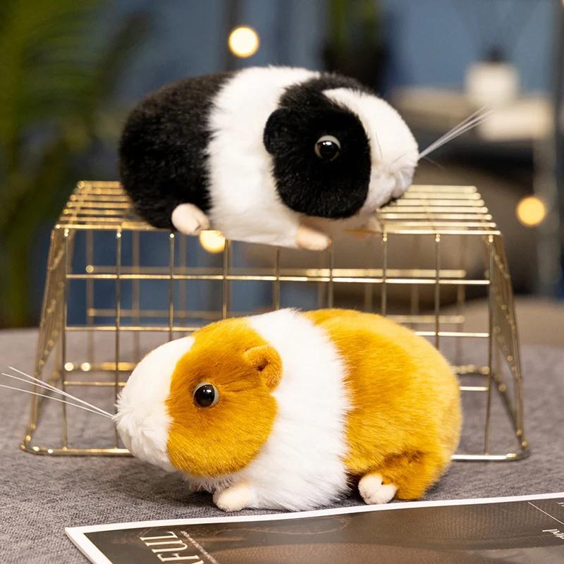 Lifelike Guinea Pig Plush Doll Pillow Creative Capybara Hamster Stuffed Toy Simulation Animal Figurine Home Decor Birthday Gift